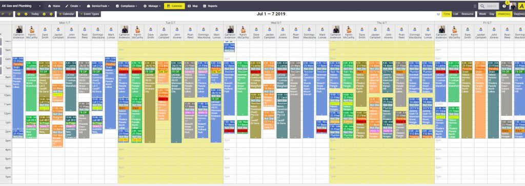 Aroflo Schedule